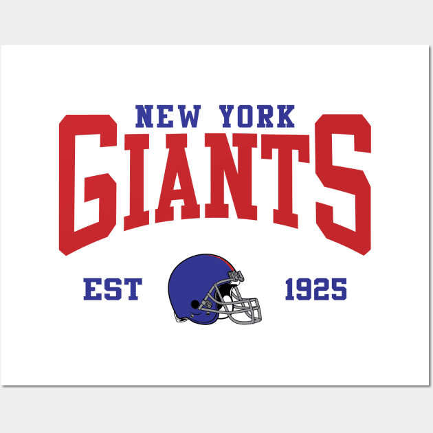 Retro New York Football Wall Art by genzzz72